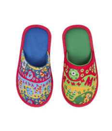 Vrolijke kinderslippers Eerste Letters